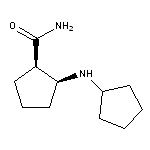 cis-2-(cyclopentylamino)cyclopentane-1-carboxamide