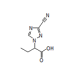 2-(3-Cyano-1H-1,2,4-triazol-1-yl)butanoic Acid