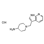 1-{1H-pyrrolo[2,3-b]pyridin-3-ylmethyl}piperidin-4-amine hydrochloride