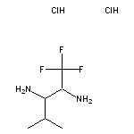 1,1,1-trifluoro-4-methylpentane-2,3-diamine dihydrochloride