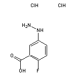 2-fluoro-5-hydrazinylbenzoic acid dihydrochloride