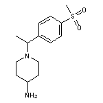 1-[1-(4-methanesulfonylphenyl)ethyl]piperidin-4-amine