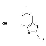 4-methyl-5-(2-methylpropyl)-1,3-thiazol-2-amine hydrochloride