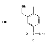 5-(aminomethyl)-6-methylpyridine-3-sulfonamide hydrochloride