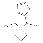 {1-[amino(thiophen-2-yl)methyl]cyclobutyl}methanol