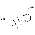 (3-trifluoromethanesulfonylphenyl)methanamine hydrochloride