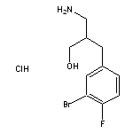 3-amino-2-[(3-bromo-4-fluorophenyl)methyl]propan-1-ol hydrochloride