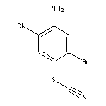 [(4-amino-2-bromo-5-chlorophenyl)sulfanyl]formonitrile