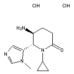 rac-(5R,6R)-5-amino-1-cyclopropyl-6-(1-methyl-1H-imidazol-5-yl)piperidin-2-one dihydrochloride