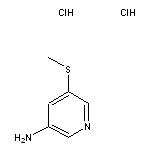 5-(methylsulfanyl)pyridin-3-amine dihydrochloride