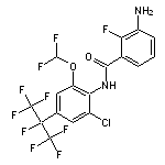 3-amino-N-[2-chloro-6-(difluoromethoxy)-4-(heptafluoropropan-2-yl)phenyl]-2-fluorobenzamide