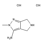 2-methyl-2H,4H,5H,6H-pyrrolo[3,4-c]pyrazol-3-amine dihydrochloride