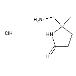 5-(Aminomethyl)-5-methylpyrrolidin-2-one Hydrochloride