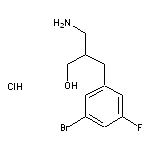 3-amino-2-[(3-bromo-5-fluorophenyl)methyl]propan-1-ol hydrochloride