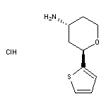 rac-(2R,4R)-2-(thiophen-2-yl)oxan-4-amine hydrochloride