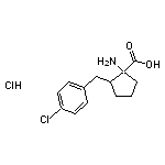 1-amino-2-[(4-chlorophenyl)methyl]cyclopentane-1-carboxylic acid hydrochloride