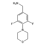 [3,5-difluoro-4-(morpholin-4-yl)phenyl]methanamine