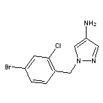 1-[(4-bromo-2-chlorophenyl)methyl]-1H-pyrazol-4-amine