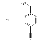 2-(aminomethyl)pyrimidine-5-carbonitrile hydrochloride