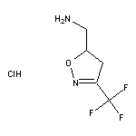 [3-(trifluoromethyl)-4,5-dihydro-1,2-oxazol-5-yl]methanamine hydrochloride