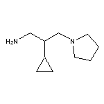 2-cyclopropyl-3-(pyrrolidin-1-yl)propan-1-amine