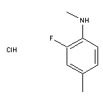 2-fluoro-N,4-dimethylaniline hydrochloride