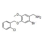 2-Bromo-4-[(2-chlorobenzyl)oxy]-5-methoxybenzylamine