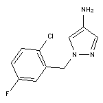 1-[(2-chloro-5-fluorophenyl)methyl]-1H-pyrazol-4-amine