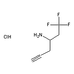 1,1,1-trifluorohex-5-yn-3-amine hydrochloride