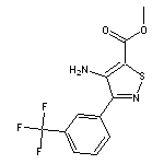 methyl 4-amino-3-[3-(trifluoromethyl)phenyl]-1,2-thiazole-5-carboxylate