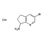 3-bromo-5H,6H,7H-cyclopenta[b]pyridin-7-amine hydrochloride