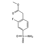 methyl 2-(2-fluoro-4-sulfamoylphenyl)acetate