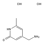 4-(aminomethyl)-6-methyl-1,2-dihydropyridin-2-one dihydrochloride