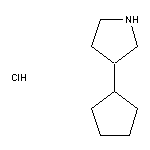 3-cyclopentylpyrrolidine hydrochloride