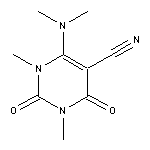 6-(dimethylamino)-1,3-dimethyl-2,4-dioxo-1,2,3,4-tetrahydropyrimidine-5-carbonitrile