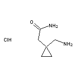 2-[1-(aminomethyl)cyclopropyl]acetamide hydrochloride