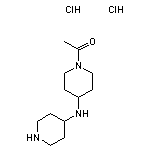 1-{4-[(piperidin-4-yl)amino]piperidin-1-yl}ethan-1-one dihydrochloride