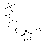 tert-butyl 4-{[3-(2-methylcyclopropyl)-1,2,4-oxadiazol-5-yl]methyl}piperidine-1-carboxylate