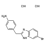 4-[(6-bromo-1H-1,3-benzodiazol-2-yl)methyl]aniline dihydrochloride