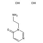 3-(2-aminoethyl)-3,4-dihydropyrimidin-4-one dihydrochloride