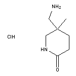 5-(aminomethyl)-5-methylpiperidin-2-one hydrochloride