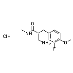 3-amino-2-[(3-fluoro-4-methoxyphenyl)methyl]-N-methylpropanamide hydrochloride