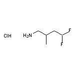 4,4-difluoro-2-methylbutan-1-amine hydrochloride