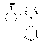 rac-(2R,3R)-2-(1-phenyl-1H-pyrazol-5-yl)oxolan-3-amine