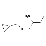 1-(cyclopropylmethoxy)butan-2-amine