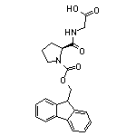 2-{[(2S)-1-[(9H-fluoren-9-ylmethoxy)carbonyl]pyrrolidin-2-yl]formamido}acetic acid