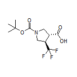 (3R,4R)-1-Boc-4-(trifluoromethyl)pyrrolidine-3-carboxylic Acid