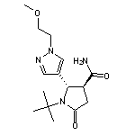 rac-(2S,3S)-1-tert-butyl-2-[1-(2-methoxyethyl)-1H-pyrazol-4-yl]-5-oxopyrrolidine-3-carboxamide