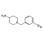 3-[(4-aminopiperidin-1-yl)methyl]benzonitrile