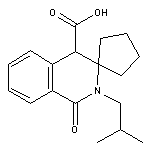 2’-(2-methylpropyl)-1’-oxo-2’,4’-dihydro-1’H-spiro[cyclopentane-1,3’-isoquinoline]-4’-carboxylic acid